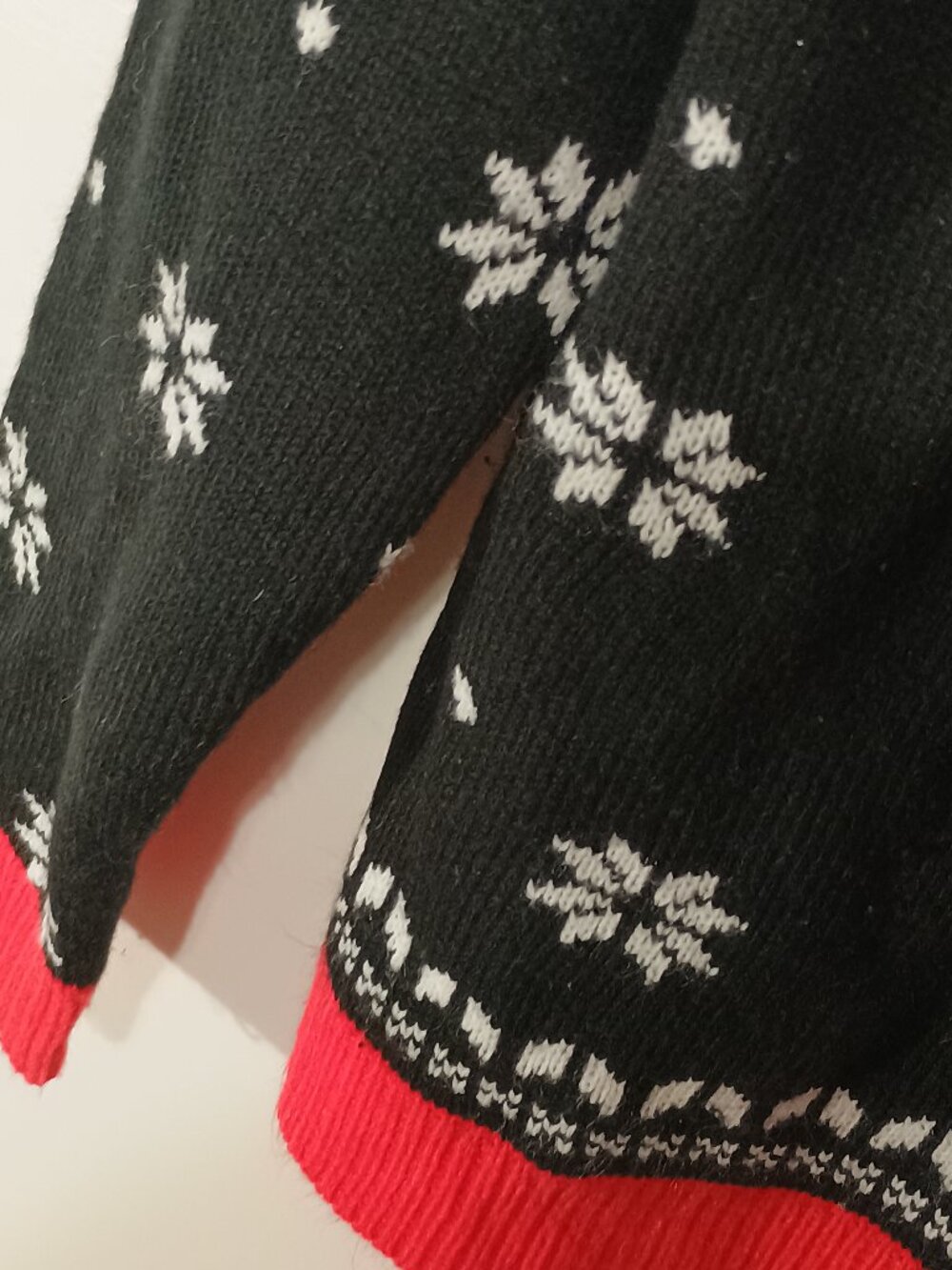 Jolly Sweaters Santa Reindeer Dabbing Ugly Christmas Sweater Black Red L - Picture 6 of 6